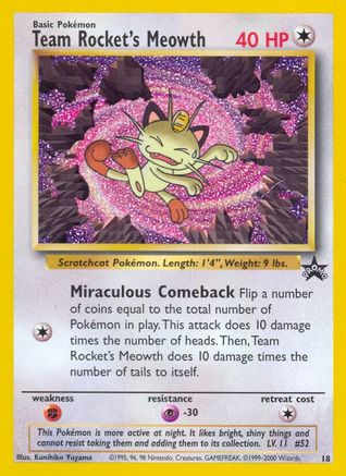 Team Rocket's Meowth - 018 - Promo