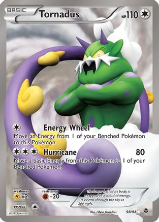 Tornadus (98 Full Art) - 098/98 - Ultra Rare