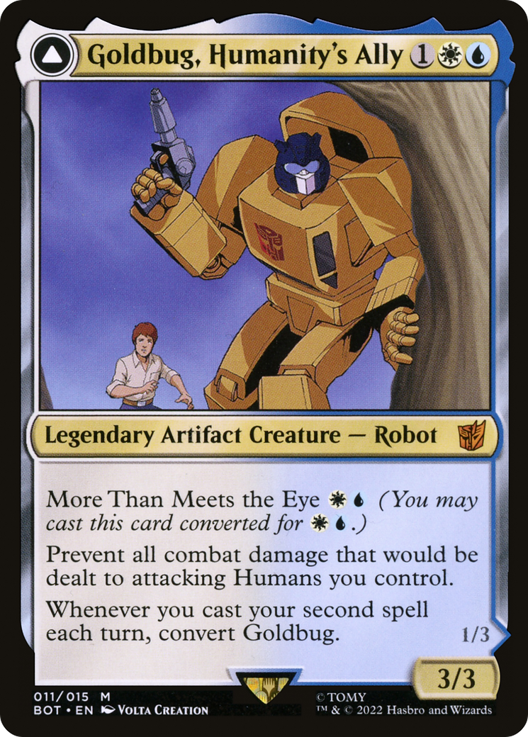 Goldbug, Humanity's Ally (BOT-011) - Transformers Foil