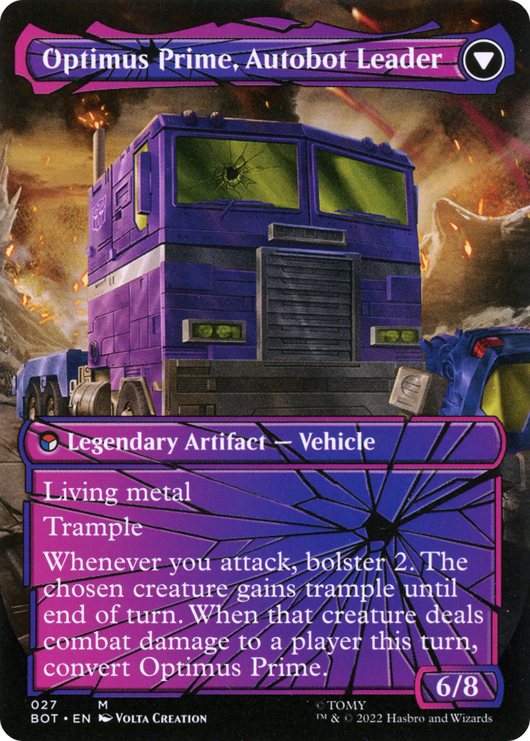 Optimus Prime, Hero (Shattered Glass) (BOT-027) - Transformers (Borderless)