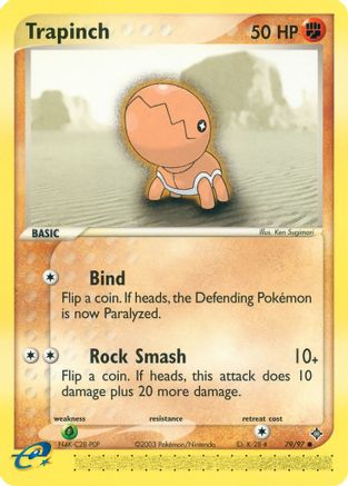 Trapinch - 79/97 -/97 - Common - Reverse Holofoil