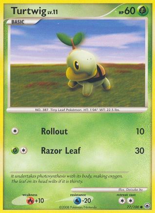 Turtwig (77) - 077 - Common - Reverse Holofoil