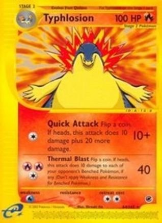 Typhlosion (64) - - Rare - Reverse Holofoil