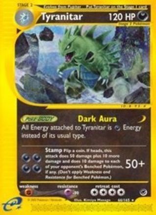 Tyranitar (66) - - Rare - Reverse Holofoil