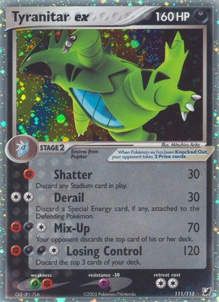 Tyranitar ex - 111 - Ultra Rare