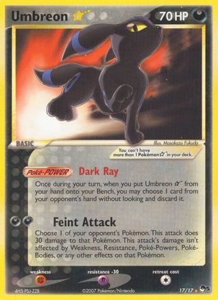 Umbreon Star - 017 - Ultra Rare