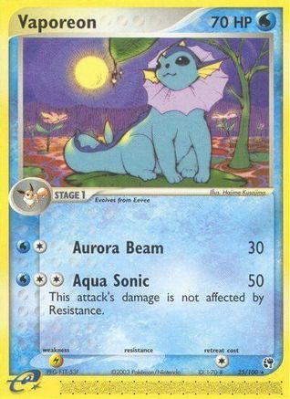 Vaporeon - 25/100 - Rare