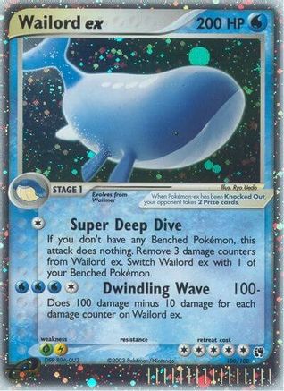 Wailord ex - 100 - Ultra Rare