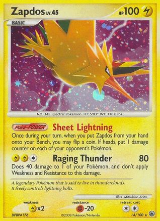 Zapdos - 014 - Holo Rare - Holofoil