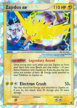 Zapdos ex - 116 - Secret Rare