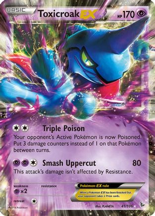 Toxicroak EX - 041/106 - Ultra Rare