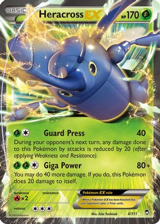 Heracross EX - 004/111 - Ultra Rare