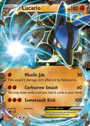 Lucario EX - 054/111 - Ultra Rare
