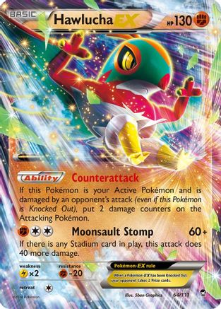 Hawlucha EX - 064/111 - Ultra Rare