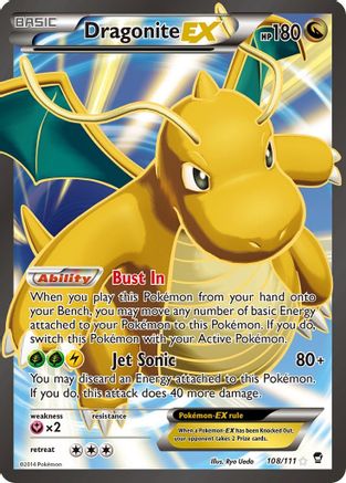 Dragonite EX (108 Full Art) - 108/111 - Ultra Rare
