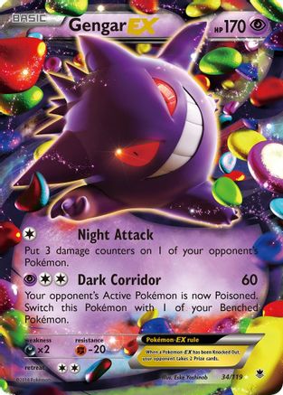 Gengar EX - 034/119 - Ultra Rare
