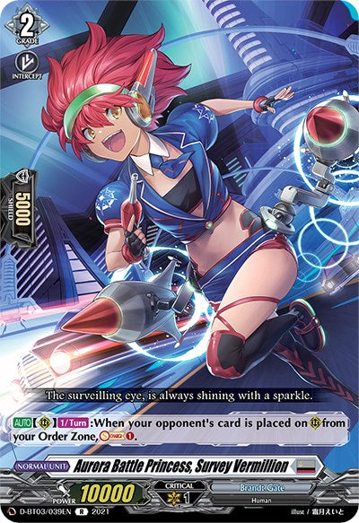 Aurora Battle Princess, Survey Vermillion (D-BT03/039EN) [Advance of Intertwined Stars]