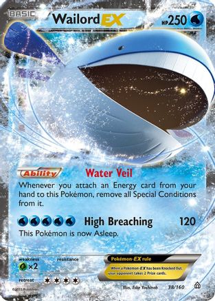 Wailord EX - 038/160 - Ultra Rare