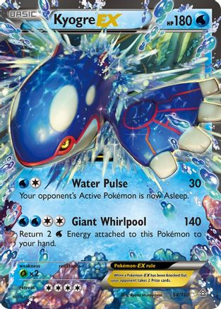Kyogre EX - 054/160 - Ultra Rare