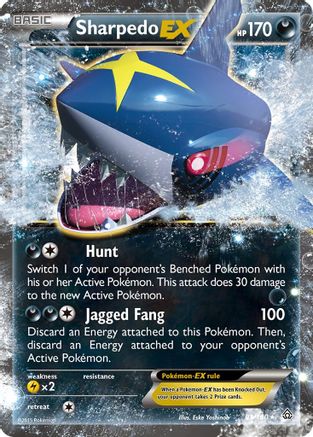 Sharpedo EX - 091/160 - Ultra Rare
