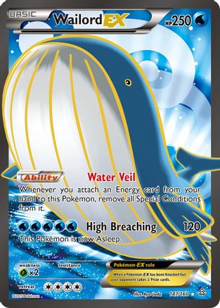 Wailord EX (147 Full Art) - 147/160 - Ultra Rare