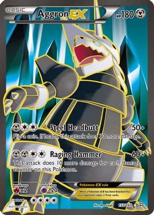 Aggron EX (153 Full Art) - 153/160 - Ultra Rare