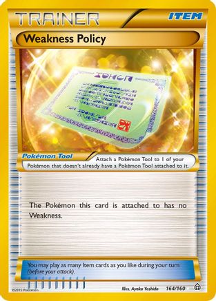 Weakness Policy (164 Secret Rare) - 164 - Secret Rare