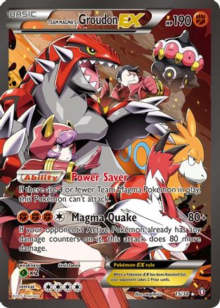 Team Magma's Groudon EX - 015/34 - Ultra Rare