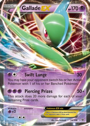 Gallade EX - 034/108 - Ultra Rare