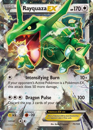 Rayquaza EX (75) - 075/108 - Ultra Rare
