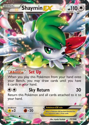 Shaymin EX - 077/108 - Ultra Rare