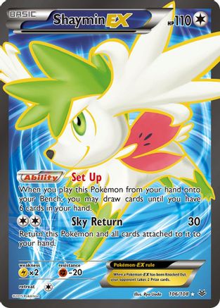 Shaymin EX (106 Full Art) - 106/108 - Ultra Rare