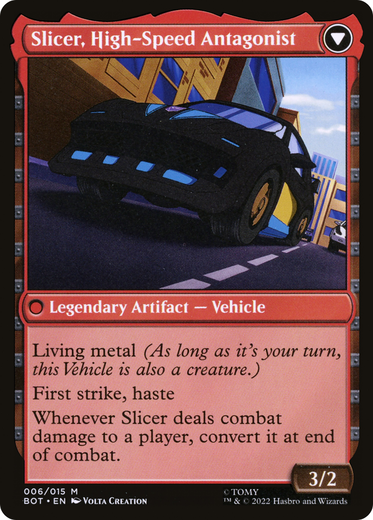 Slicer, Hired Muscle (BOT-006) - Transformers Foil