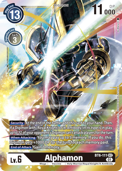 Alphamon [BT6-111] [Double Diamond]