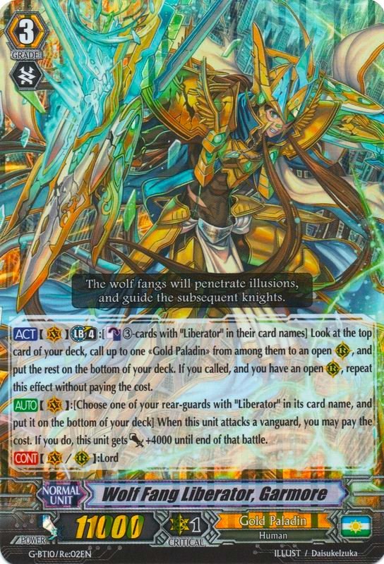 Wolf Fang Liberator, Garmore (G-BT10/Re:02EN) [Raging Clash of the Blade Fangs]