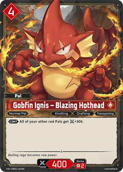 Gobfin Ignis – Blazing Hothead - BP01-003 - SR