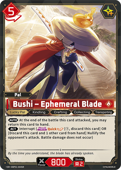 Bushi – Ephemeral Blade - BP01-004 - SR