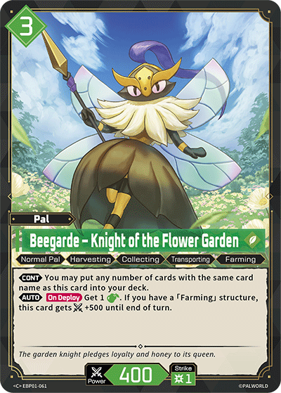 Beegarde – Knight of the Flower Garden - BP01-061 - C