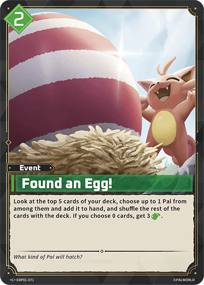 Found an Egg! - BP01-071 - C