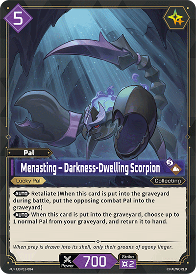 Menasting – Darkness-Dwelling Scorpion - BP01-084 - U