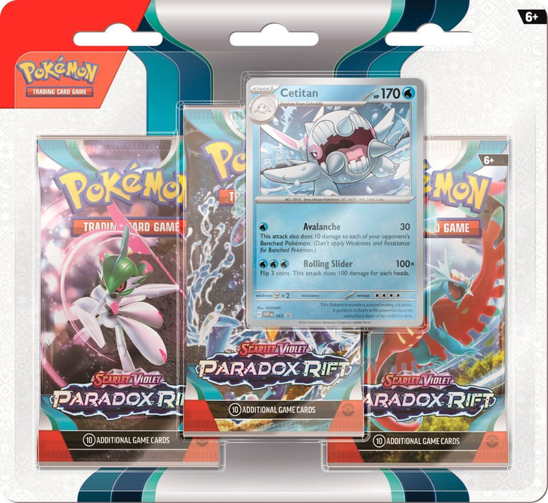 Pokemon - Scarlet and Violet - Paradox Rift - 3 Pack Blister Bundle