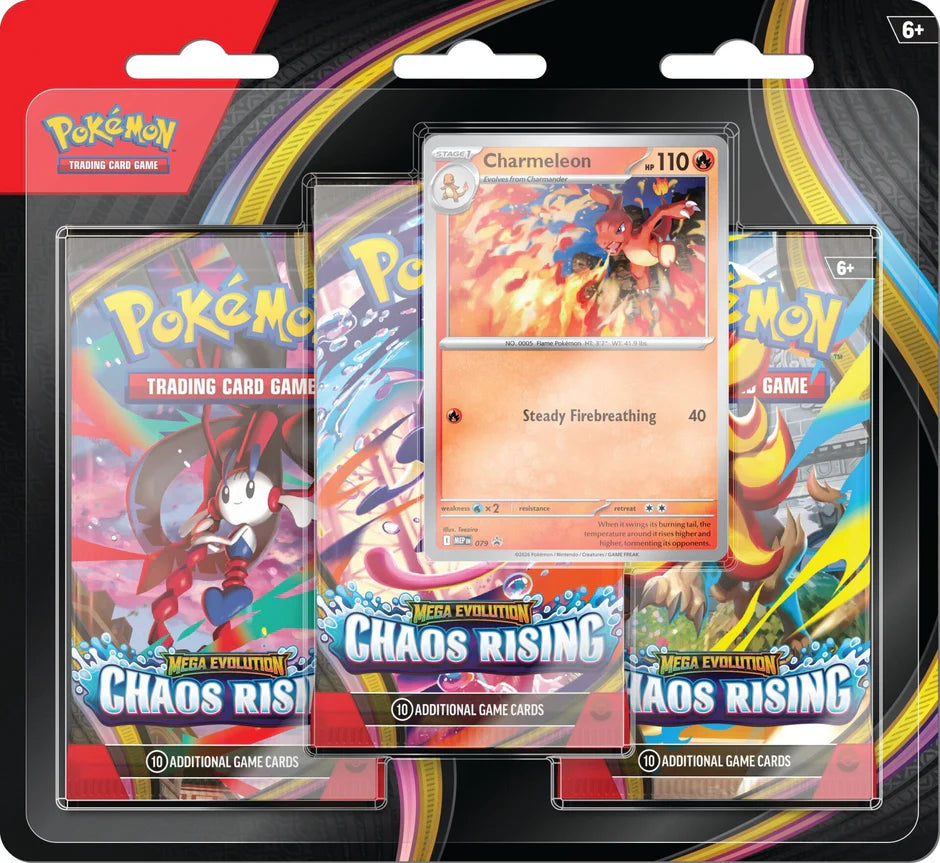 Pokemon - Mega Evolution - Chaos Rising 3-Pack Blister (Pre-Order)