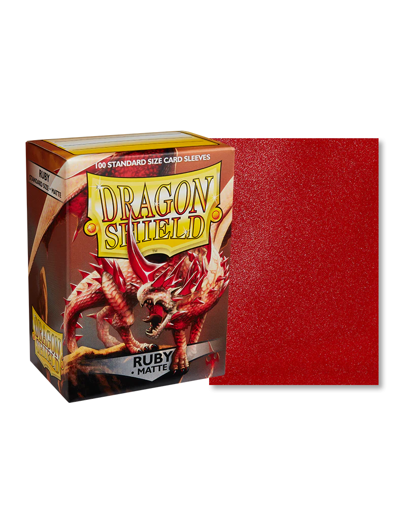 Dragon Shield - 100ct Standard Size - Ruby Matte