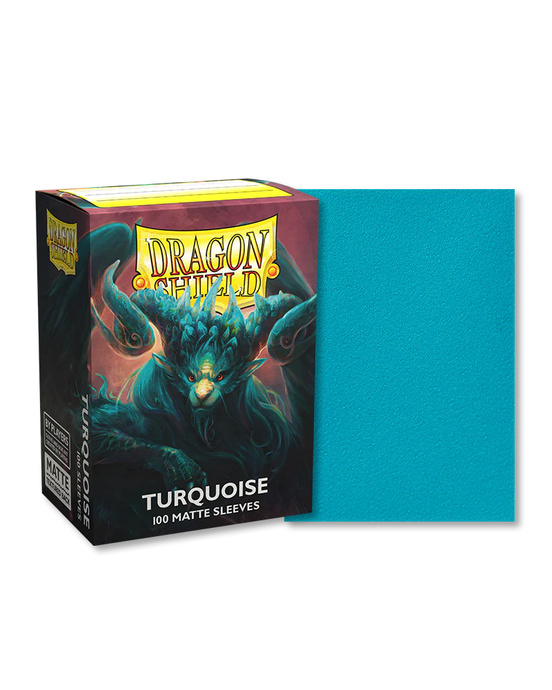Dragon Shield - 100ct Standard Size - Turquoise Matte