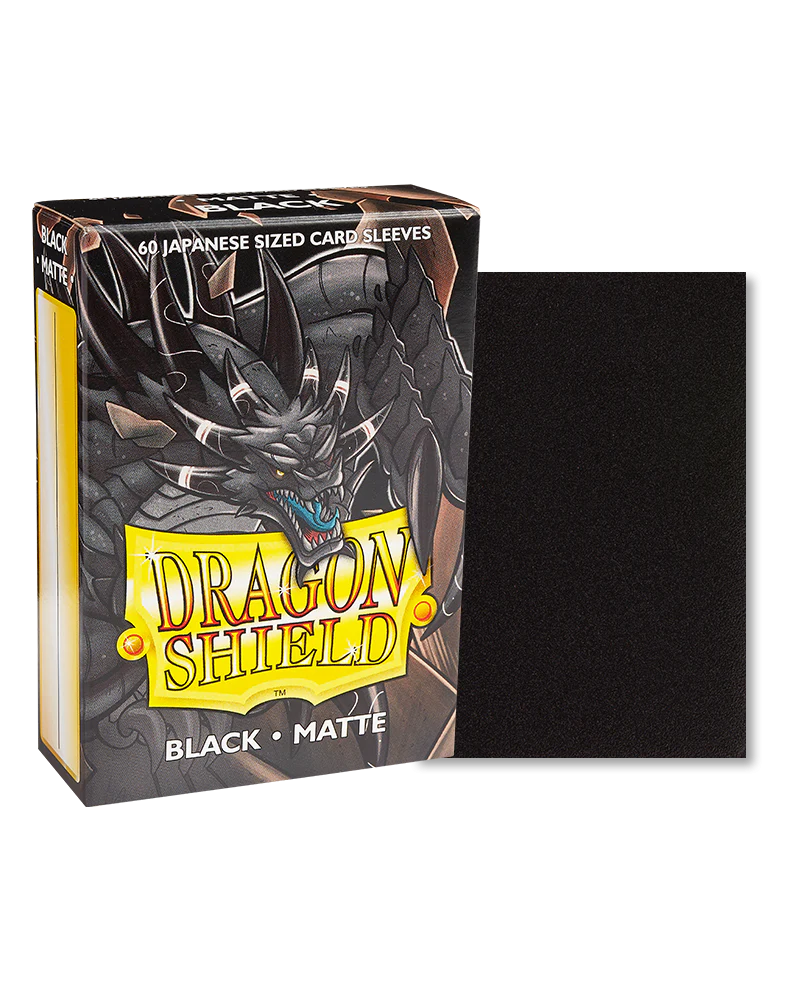 Dragon Shield - 60ct Japanese Size - Black Matte
