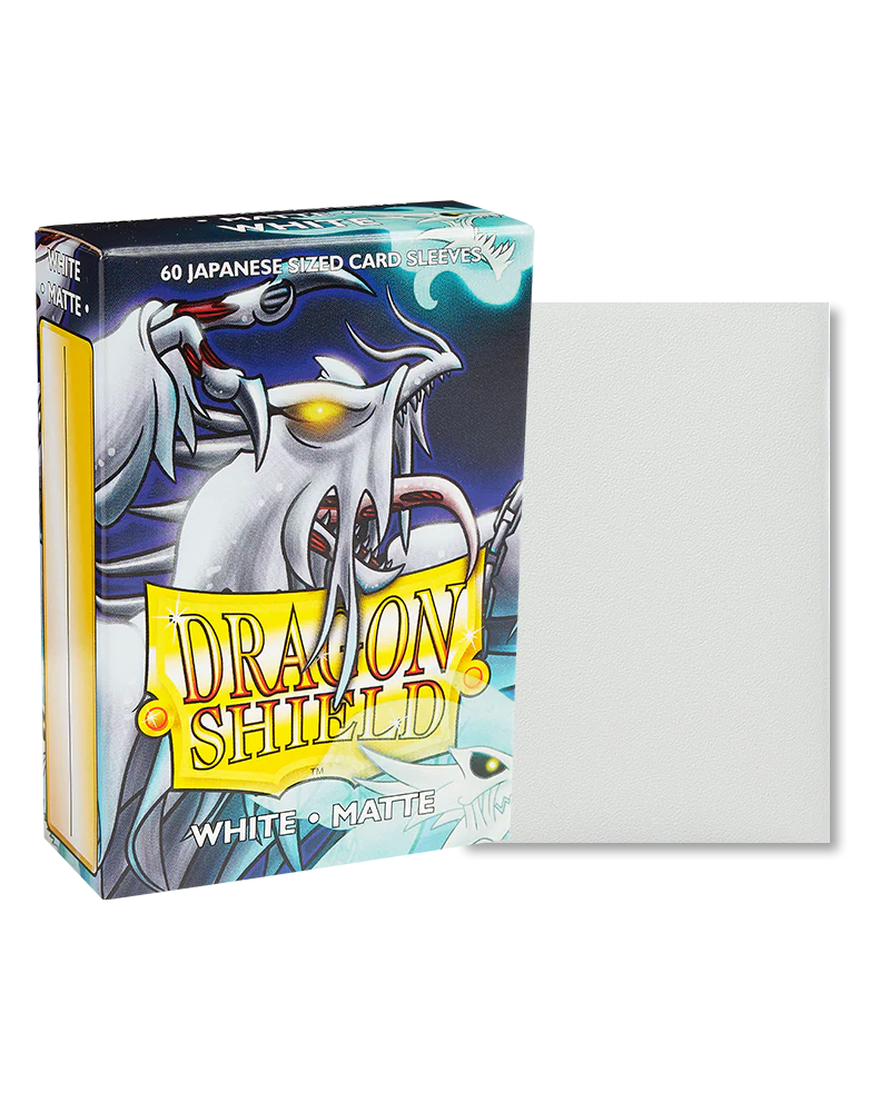 Dragon Shield - 60ct Japanese Size - White Matte