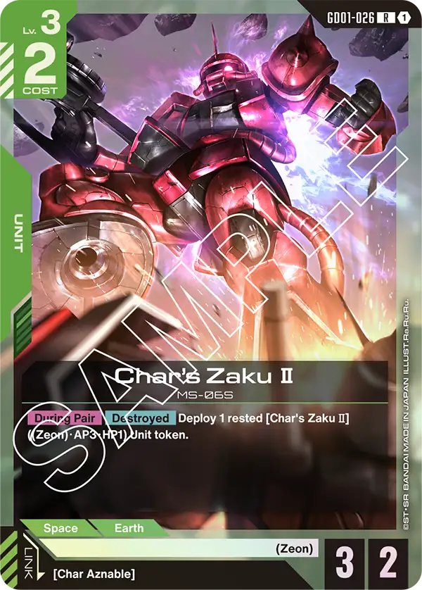 Char's Zaku Ⅱ - GD01-026 - R
