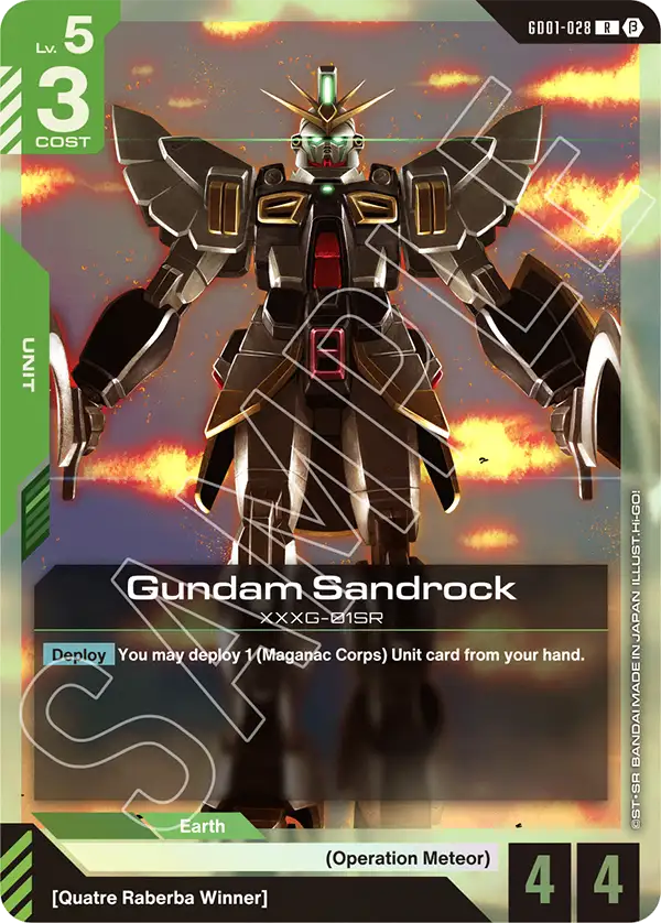 Gundam Sandrock - GD01-028B - Edition Beta - R