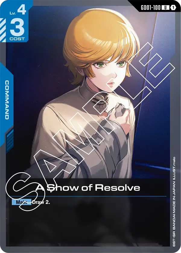 A Show of Resolve - GD01-100 - U