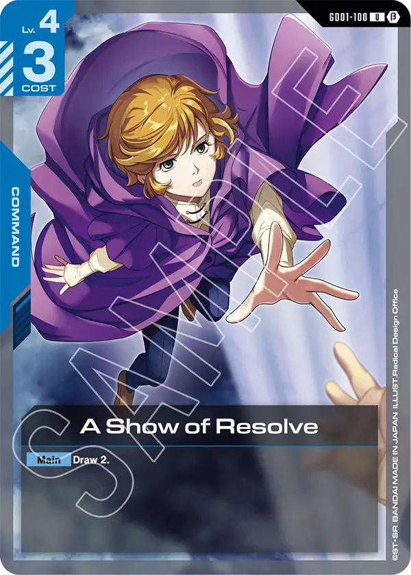 A Show of Resolve - GD01-100B - Edition Beta - U